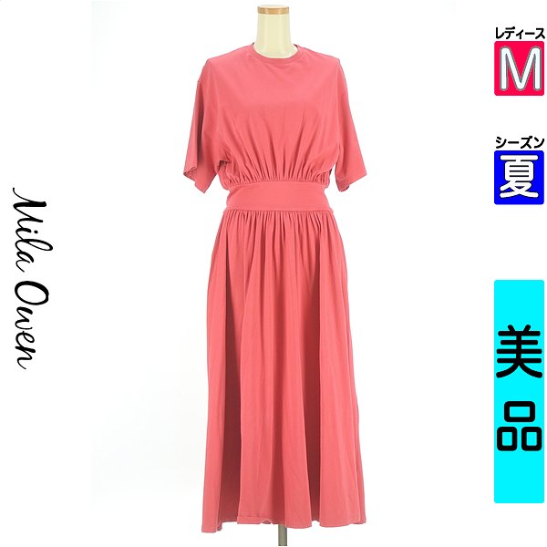 ＼SW限定★全品20%OFFクーポン／ ミラオーウェン Mila Owen ワンピース チュニック レディース 夏 半袖 レッド M ウエスト切り替えマキシフレアワンピース 【中古】【古着】【セール】 falet-falet-10279674 ブランド古着のファレット パッケージ画像