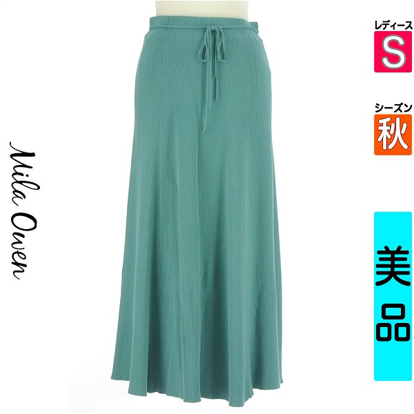＼SW限定★全品20%OFFクーポン／ ミラオーウェン Mila Owen ロングスカート マキシスカート レディース 秋 黄緑/ライトグリーン S ロングリブニットスカート 【中古】【古着】【セール】 falet-falet-10279619 ブランド古着のファレット パッケージ画像