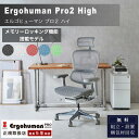 ※ポイント10倍!【開梱設置付】 関家具 2025年モデル 新型 エルゴヒューマン プロ2ハイ Ergohuman Pro2 プロ2 正規品 オフィスチェア 高機能 おしゃれ 在宅ワーク 人気 デスク用チェア ヘッドレスト付き ハイタイプ EHP2-HAM-DR