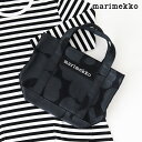 マリメッコ マリメッコ ピエニ ウニッコ セイディ ミニ トートバッグ / ブラック×ブラック　marimekko Pieni Unikko Seidi Wx tote bag　【 正規販売店 】【 熨斗対応不可/メール便不可 】