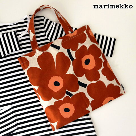 【 メール便 可 】 マリメッコ ピエニ ウニッコ ファブリックバッグ / コットン×チェスナット　marimekko PIENI UNIKKO Fabric Bag 【 正規販売店 】