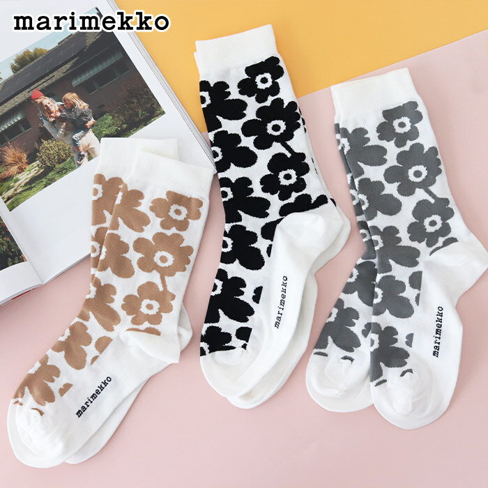 マリメッコ 靴下 レディース 【 メール便 可 】 マリメッコ Hieno ウニッコ ソックス 靴下 / 全2色　marimekko Hieno Unikko Socks　【 正規販売店 】