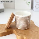 マリメッコ シイルトラプータルハ センテッド キャンドル / ベージュ×ホワイト marimekko Siirtolapuutarha Scented cand...