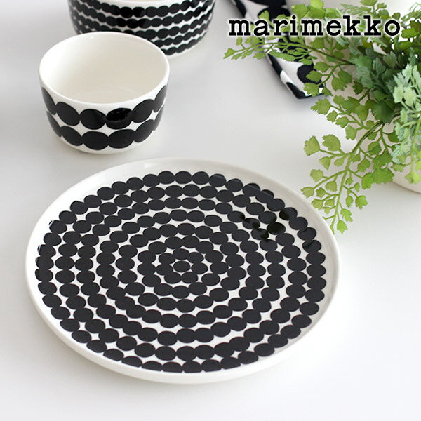 マリメッコ 皿・プレート マリメッコ ( marimekko ) Rasymatto ( ラシィマット )SIIRTOLAPUUTARHA（シイルトラプータルハ）ドット柄 PLATE ( プレート ) Φ20cm 【 正規販売店 】【 メール便不可 】