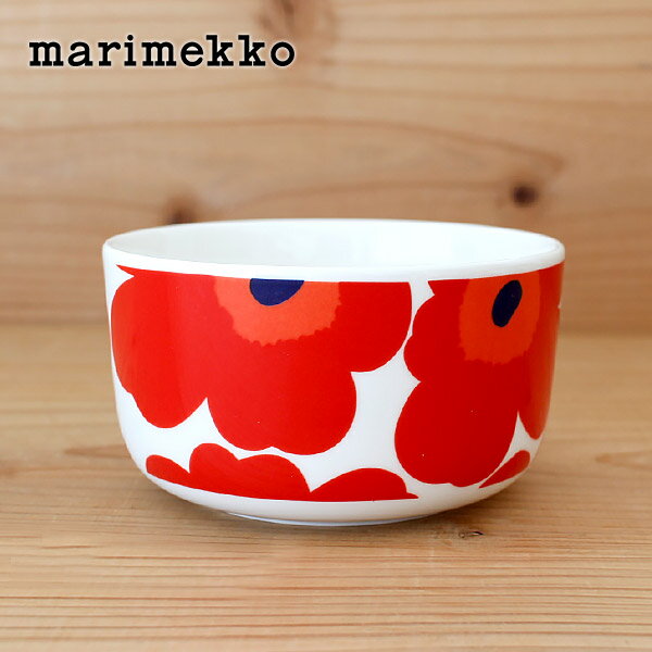 マリメッコ ウニッコ ボウル 500ml / ホワイト×レッド　marimekko UNIKKO bowl 【 正規販売店 】