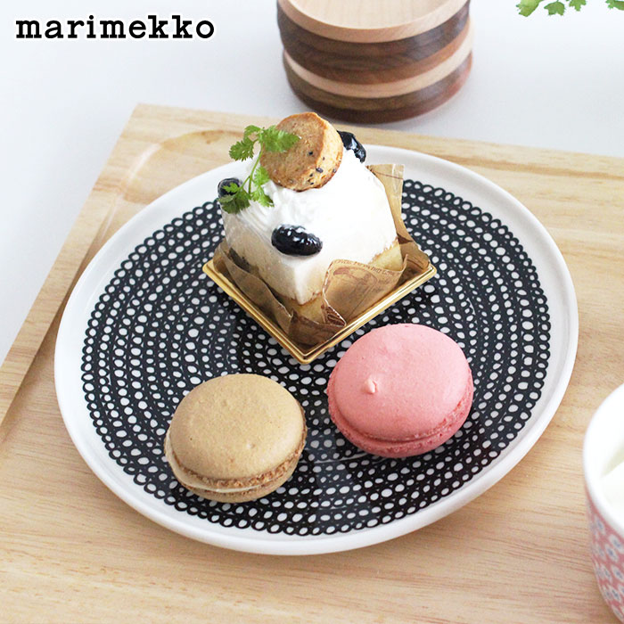 マリメッコ シイルトラプータルハ プレート φ20cm / チャコールグレー　 marimekko Siirtolapuutarha plate 200mm 【 正規販売店 】【 メール便不可 】のサムネイル