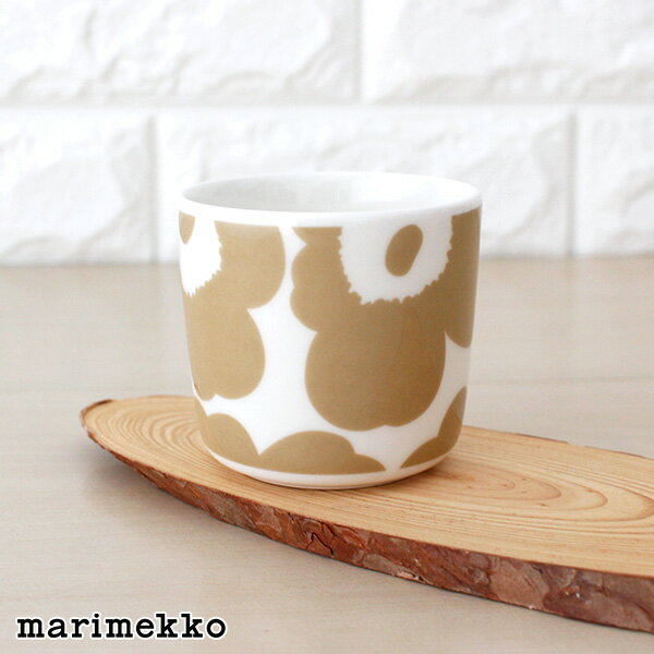 マリメッコ ウニッコ ラテマグ 【 単品 】/ ホワイト×ベージュ　marimekko UNIKKO lattemug 1pc　【 正規販売店 】