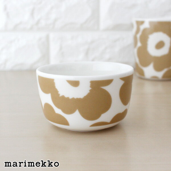 マリメッコ ウニッコ ボウル 250ml / ホワイト×ベージュ　marimekko UNIKKO bowl 【 正規販売店 】のサムネイル