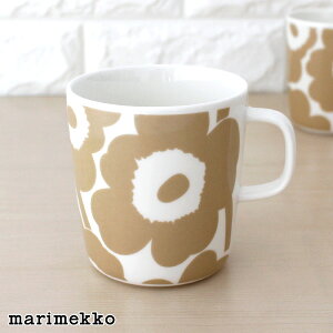 マリメッコ ウニッコ マグ 400ml / ホワイト×ベージュ　marimekko UNIKKO mug cup　【 正規販売店 】