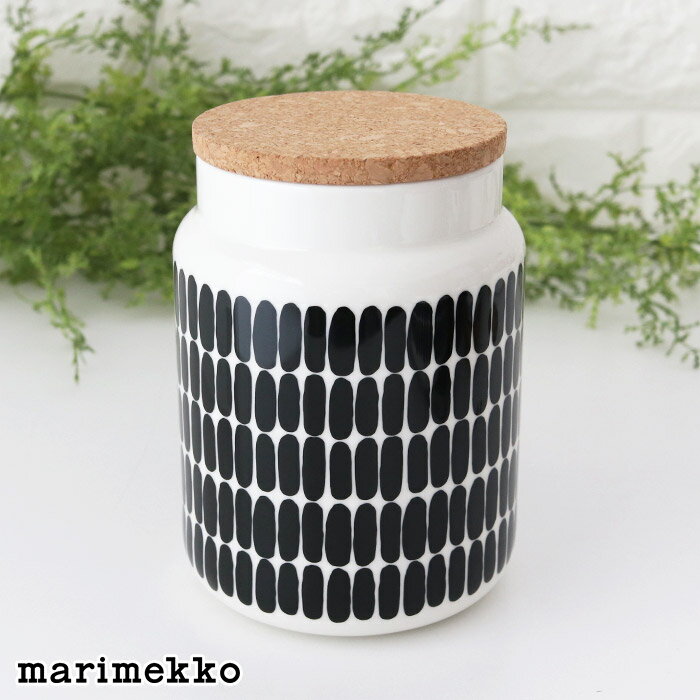 マリメッコ アルク ジャー 1.2L / グリーン×ホワイト　marimekko Alku Jar 1200ml　【 正規販売店 】