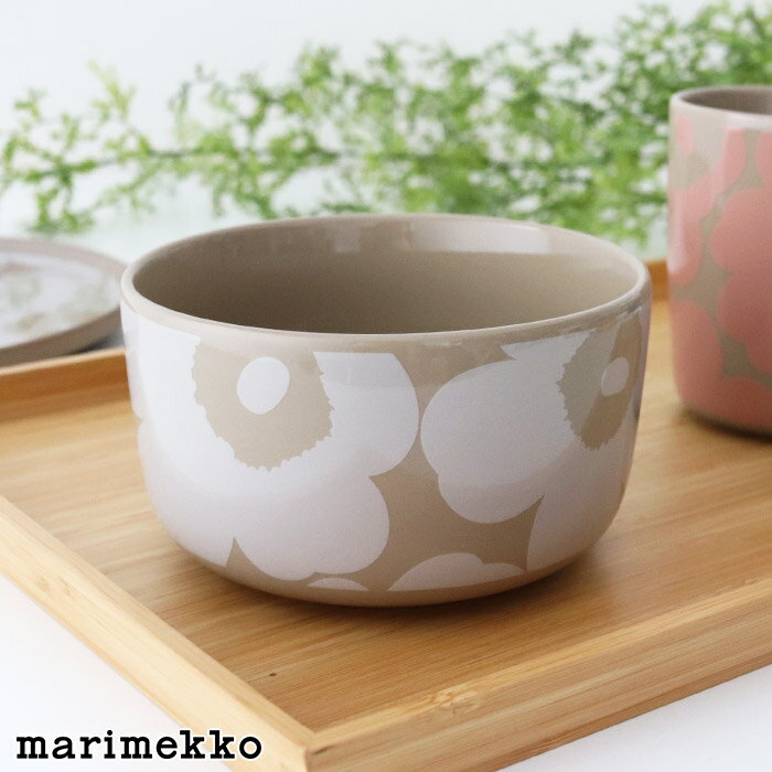マリメッコ ウニッコ ボウル 500ml / テラ×ホワイト　marimekko Unikko bowl 【 正規販売店 】【 メール便不可 】