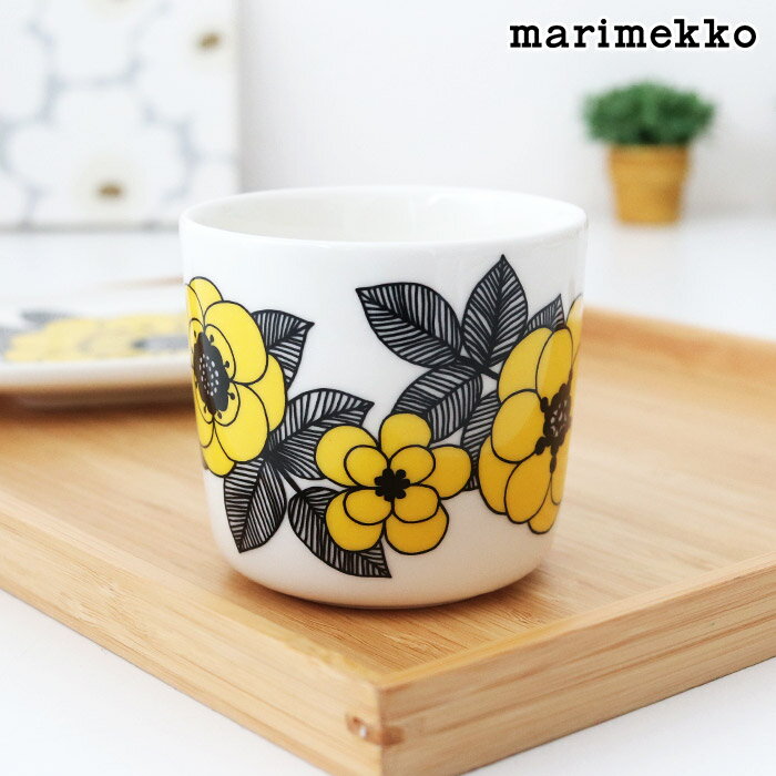 マリメッコ ケスティット ラテマグ 200ml 【 単品 】/ イエロー　marimekko Kestit lattemug 1pc　【 正規販売店 】【 メール便不可 】のサムネイル