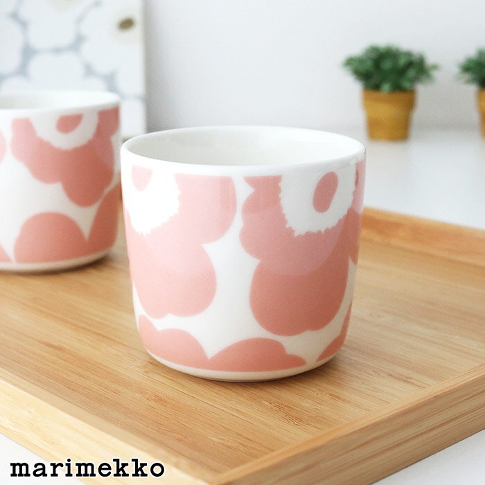 マリメッコ ウニッコ ラテマグ 200ml 【 単品 】/ ピンク×ホワイト　marimekko Unikko lattemug 1pc　【 正規販売店 】【 日本限定 】【 メール便不可 】