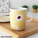 マリメッコ ウニッコ マグ 250ml / ライトイエロー×ホワイト 【 日本限定 】 marimekko Unikko mug cup 【 正規販売店 】【 メール便不可 】