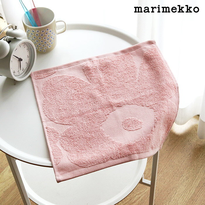 【 メール便3枚まで可 】 マリメッコ ウニッコ ミニタオル 31.5×32cm / ピンク　marimekko Unikko mini towel 【 正規販売店 】