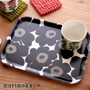 マリメッコ ( marimekko ) UNIKKO Playwood tray ミニトレイ / ブラック 【 正規販売店 】