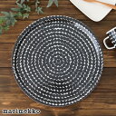 マリメッコ トレイ・お盆 マリメッコ ラシィマット ラウンド トレイ 31cm / ブラック×ホワイト　marimekko Rasymatto Playwood tray　【 正規販売店 】【 熨斗対応不可/メール便不可 】