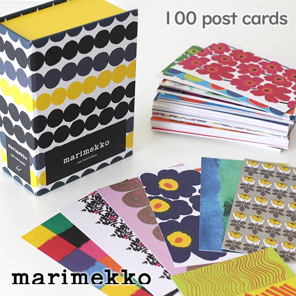 マリメッコ ( marimekko ) ポストカード 100 POSTCARDS / 100枚入り（ 50種×2枚 ） 【 正規販売店 】