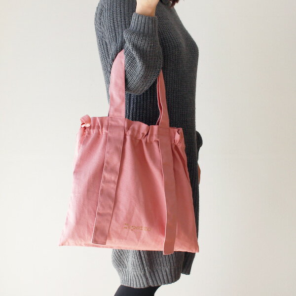 レペット ロンド トートバッグ / ブラッシュピンク　repetto Rondo tote bag with knots Blush Pink 【 B0333T 】【 正規販売店 】