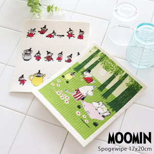 【 メール便 10枚まで可 】 e. スポンジ ワイプ SサイズMOOMIN ( ムーミン ）170×200 (mm) / 全8種　エコンフォートハウス 【 正規販売店 】