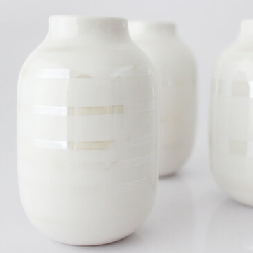 ケーラー オマジオ ベース ミニサイズ 3個セット H80 / パール KAHLER Omaggio vase フラワーベース 花瓶 【 正規販売店 】