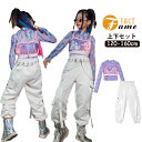 k-pop ダンス衣装 キッズ セットアップ 女の子 スパンコール トップス タイダイ染 子供服 ヒップホップ カーゴパンツ 原宿系 レッスン ダンスウェア hiphop 発表会 120 130 140 150 160