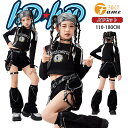 モノトーン ダンス衣装 女の子 キッズダンス 子供服 ブラック 長袖 へそ出し 黒 短パン ルーズソックス レッグウォーマー ベルト ヒップホップ 発表会 応援団 小学生 チアダンス イベント カッコイイ jazz K-POP 110-180
