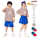 キッズダンス 衣装 ヒップホップ ダンス衣装 女の子 スカート ボーダー柄 Tシャツ パンツ 子供服 ファッション キッズダンス衣装 セットアップ 体操服 応援団 チアガール ステージ衣装 体操服 jazz 練習着 レディース メンズ DANCE 団体服 k-pop 110-180cm