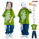 キッズダンス衣装 セットアップ デニムパンツ Tシャツ ダンス ヒップホップ 女の子 男の子 トップス hiphop ダンス衣装 半袖 ガールズ ..