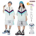 キッズ ダンス 衣装 ヒップホップ セットアップ 半袖 ジャージ 2点セット ゆったり 子供服 トレーナー ジャケット パーカー ダンス衣装 演出服 HIPHO...