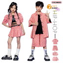 ヒップホップ ダンス衣装 キッズ セットアップ へそ出し 女の子 チェック柄 シャツ 半袖 パンツ 男の子 HIPHOP ステージ衣装 応援団 ジャズ ダンスウェア 演出服 練習着 団体服 チアガール 発表会 レディース メンズ JAZZ DANCE 110/120/130/140/150/160/170/180