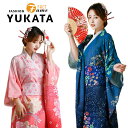 浴衣セット レディース YUKATA 七分袖 浴衣 半幅帯 着物 作り帯 フリーサイズ 花柄 ルームウェア 夏祭り お出かけ 花火大会 盆踊り 文化祭 夏 女性...