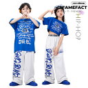 キッズダンス衣装 セットアップ Tシャツ へそ出し 子供服 HIPHOP ヒップホップ 原宿系 ガールズ ジャッズ 女の子 男の子 舞台衣装 チアガール ジャッ...