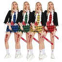 ハロウィン ゾンビ 血だらけ ヴァンパイア 衣装 女性 学院風 学生服 ホラー ハイター パーティーハロウィンコスプレ 大人 女性 セクシー レディース 衣装 ...