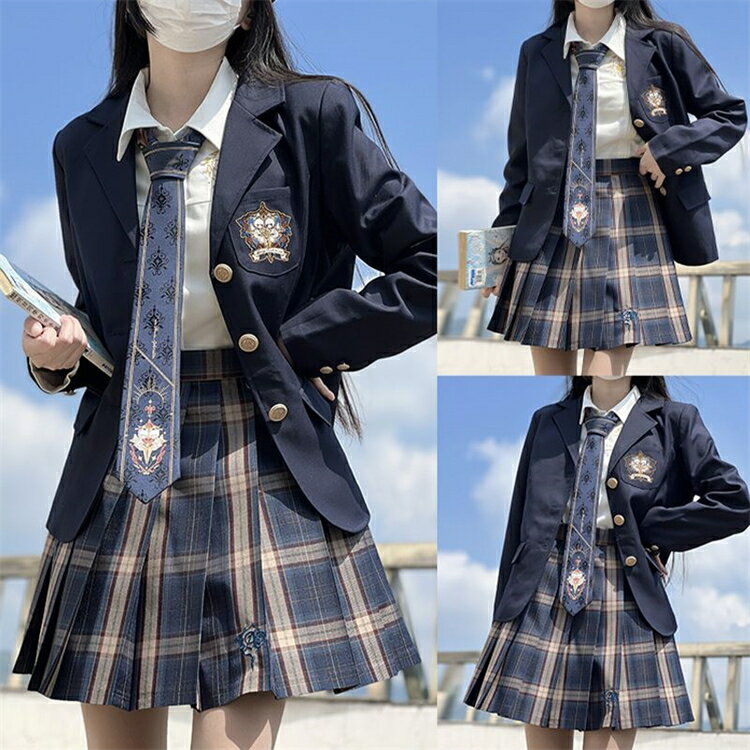 卒業式 スーツ 女の子 入学式 入学祝い 5点セット 中学生 高校生 中高生 制服 卒業式 子供服 ゆったりサイズ フォーマルスーツ 女児 ジュニア 長袖シャツ チェック プリーツスカート リボン 結婚式 受験 発表会 XS-2XL