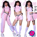 ピンク ダンス衣装 ヒップホップ 大人 レディース セットアップ ジャズダンス 社交ダンス 衣装 HIPHOP JAZZ セクシー k-pop 女性 女子高生 ...