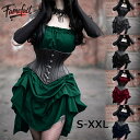 ロリータ風 中世ヨーロッパ風 ハロウィン コスプレ コスチューム レディース ドレス ゴシック 演劇衣装 女性用 ブラック レッド グリーン 仮装パーティー 舞...