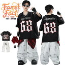 ジュニアダンスウェア キッズヒップホップ衣装 子供ダンス服 黒トップス ナンバープリント 白パンツ デザイン性抜群 ステージ衣装 韓国風 ストリート系 カッコいい 個性派 キッズファッション 練習着対応 おしゃれ ユニセックス チームコーデ 110~180cm