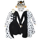 ダルメシアン柄 コスチューム 大人 ハロウィン 仮装 魔女 悪魔 レディース 女性 子供用 女の子 親子お揃い フード付き ワンピース モノトーン ホワイト ブ...