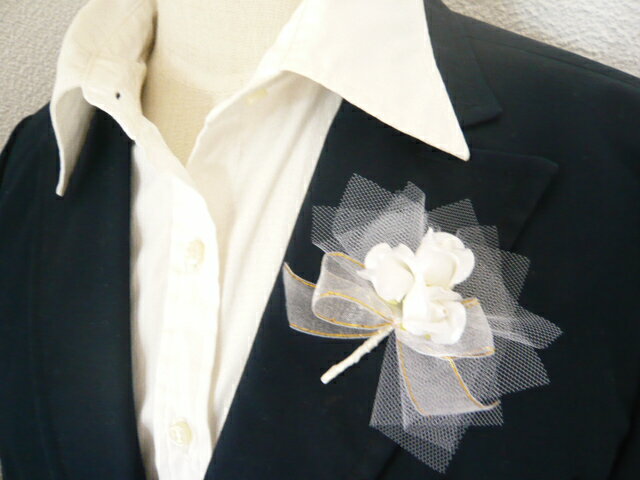 コサージュ 415ローズチュール 完成品 (1個) 花飾り 胸花 卒業式 入学式 卒園式 入園式 2分の1成人式