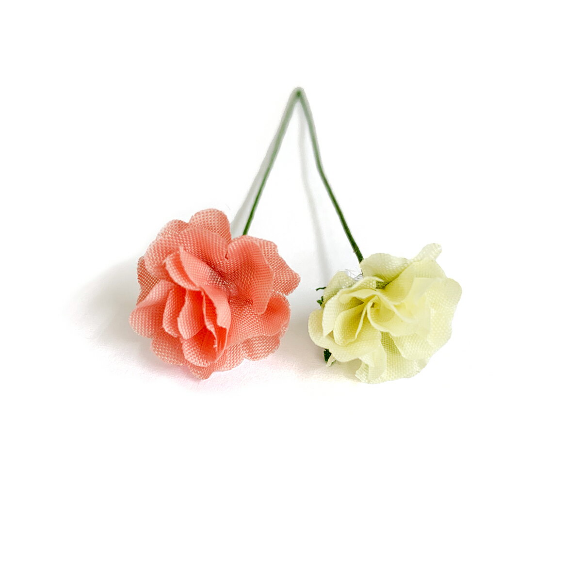 アウトレット造花 オープンミニローズ（1本） ラッピング ヘアーアクセ 髪飾りを作る小さな造花