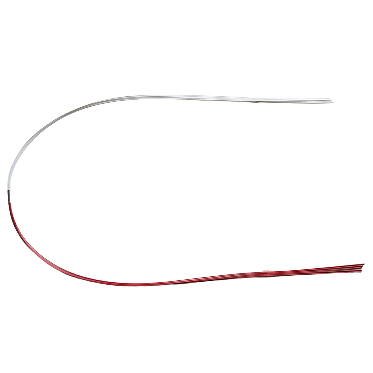 色水引 赤白5本中帯銀 30号仕立 手芸材料 祝儀袋の水引細工やラッピングにも