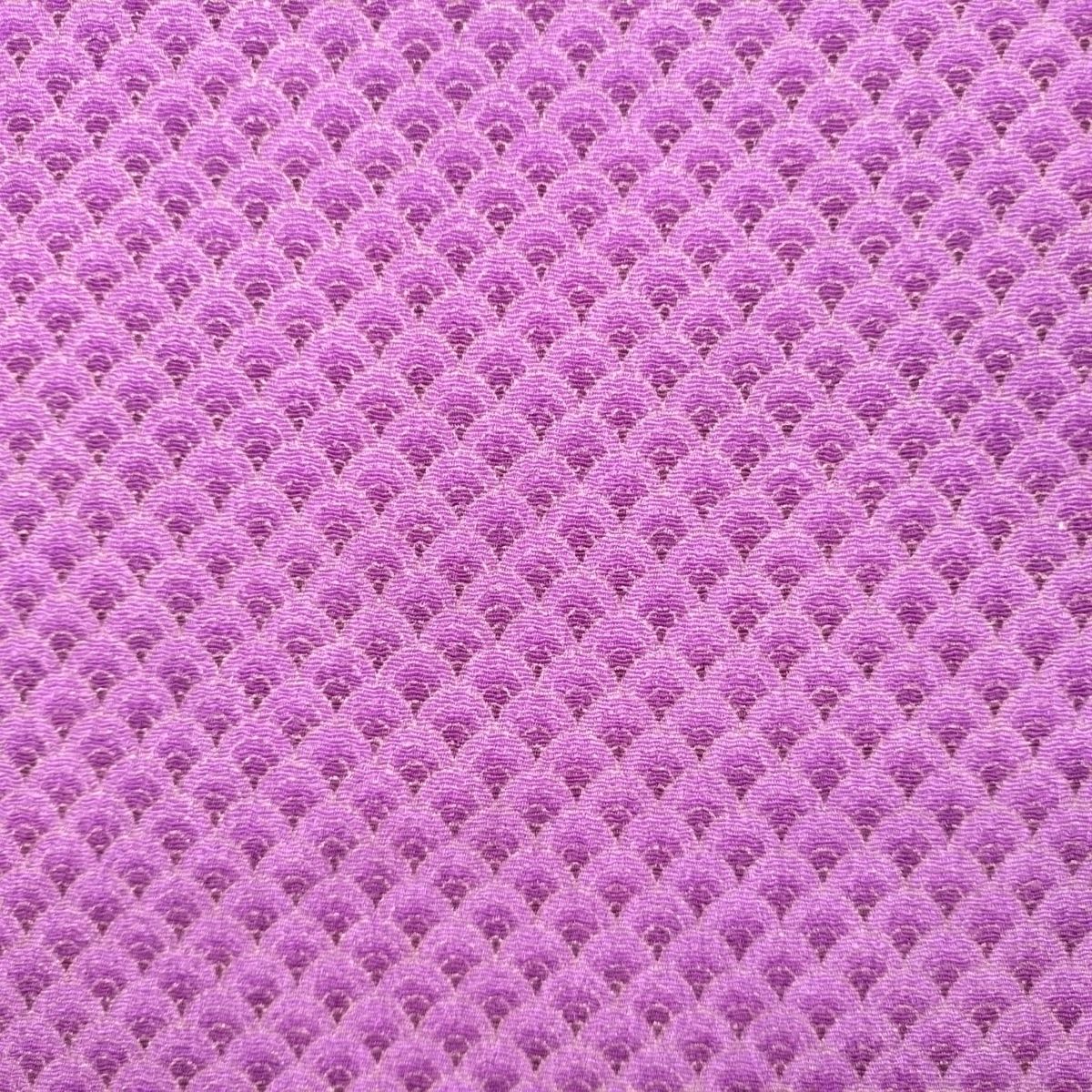 ちりめん 生地 友禅 金彩 青海波紫の鱗GH57-04 10cm こいのぼり 柄 鯉 うろこ 髪飾りやつまみ細工に 二越 レーヨン 縮緬 和風 はぎれ