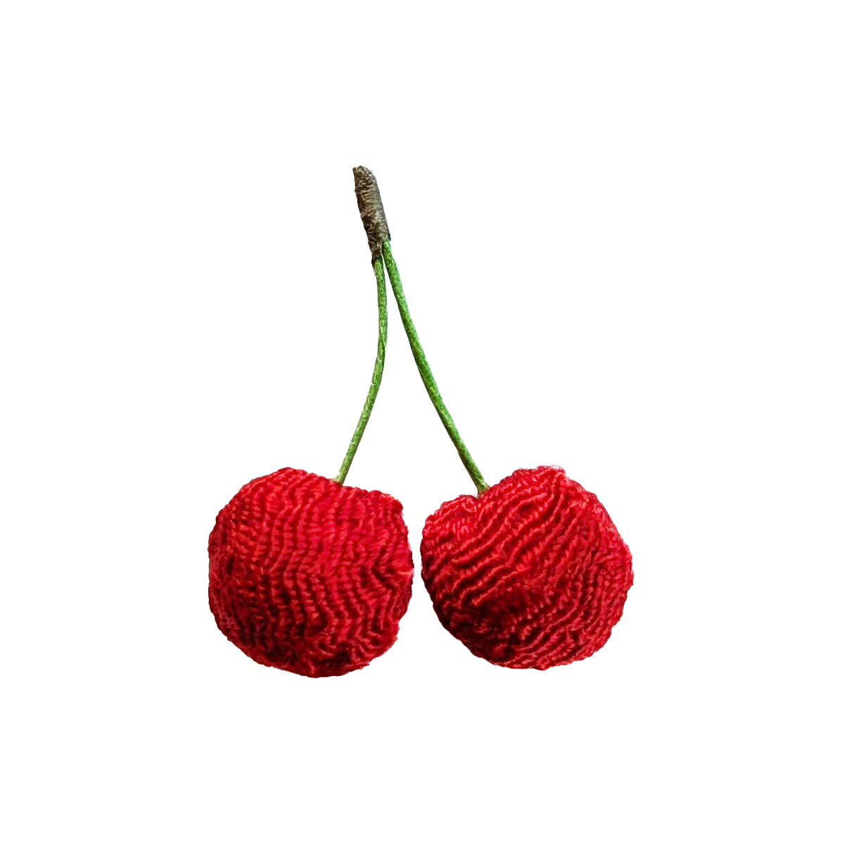 ちりめん細工 ちりめん小物 スイーツ さくらんぼ2個付き(1個)