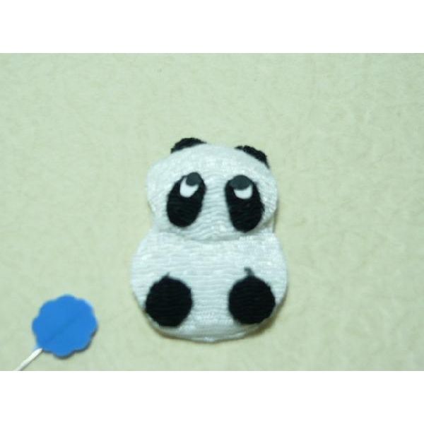 ちりめん細工 パンダくん インテリアに 携帯ストラップに 自由に使える完成した可愛い小物