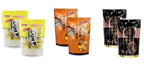 商品情報 商品の説明 商品紹介6袋（じゃり豆スタンドパック90g×2袋、じゃり豆濃厚チーズ80g×2袋、じゃり豆コーヒー味 80g×2袋）【じゃり豆スタンドパック】アメリカで独自栽培された高オレイン酸品種のひまわりの種を使用。ついつい手が出るおいしさが、旅行やパーティーでのおつまみ、お子様のおやつに最適です。【じゃり豆濃厚チーズ】高オレイン酸品種のひまわりの種・かぼちゃの種・アーモンドに衣を巻いて焼き上げ、濃厚チーズをたっぷりかけた焙煎種スナックです。3種の種にはビタミンEや不飽和脂肪酸の一つであるオレイン酸が含まれています。濃厚チーズたっぷり！！コクとうま味がおつまみ、おやつにピッタリです。個包装入だから、いつでもどこでもチーズの風味をお楽しみいただけます。【じゃり豆コーヒー味 】オレイン酸を含むひまわりの種にコーヒーの衣を巻いたほろ苦い種菓子です。コーヒー好きも納得の、甘さ控えめでほろ苦い味わいです。緑茶・コーヒー・紅茶のおともに、またビールやお酒のおつまみにもぴったりです。個包装入りなので、いつでもどこでもコーヒーの風味をお楽しみいただけます。ご注意（免責）＞必ずお読みください高温多湿・直射日光を避けて保存してください。 主な仕様 原材料:【じゃり豆スタンドパック】種実(ひまわり、かぼちゃ、アーモンド)、寒梅粉ミックス(糯米、澱粉)、小麦粉、砂糖、粉末チーズ、食塩／ふくらし粉、酸化防止剤(ビタミンE)【じゃり豆濃厚チーズ】種実(ひまわり、かぼちゃ、アーモンド)、寒梅粉ミックス(糯米、澱粉)、小麦粉、砂糖、油脂食品(植物油脂(大豆を含む)、粉末チーズ、デキストリン)、チーズフード(ナチュラルチーズ、乳製品、食塩)、粉末チーズ、食塩、バター風味粉末、チーズ風味粉末/乳化剤、ふくらし粉、酸化防止剤(ビタミンE)、pH調整剤、調味料(アミノ酸等)、香料、着色料(パプリカ色素、アナトー)【じゃり豆コーヒー味 】ひまわり種子、寒梅粉ミックス(糯米、澱粉)、小麦粉、砂糖、全粉乳、加糖練乳、食用油脂、コーヒー、粉末チーズ、食塩、着色料(紅麹、イカ墨)、香料、ふくらし粉、酸化防止剤(ビタミンE) 内容量:6袋 商品サイズ(高さx奥行x幅):23cm×36cm×15cm