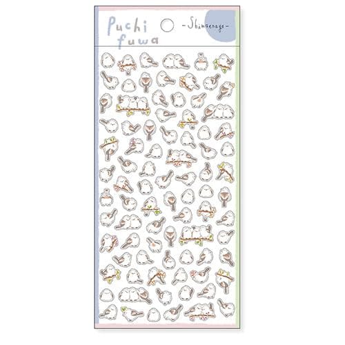 プチフワステッカー 【シマエナガ】動物 かわいい 81874