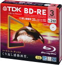 TDK 録画用 BD-RE 25GB 1-2倍速 ホワイトワイドプリンタブル 3枚 BEV25PWA3A