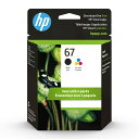 HP 67インクカートリッジ ブラック&amp;3色 2個 3YP29AN