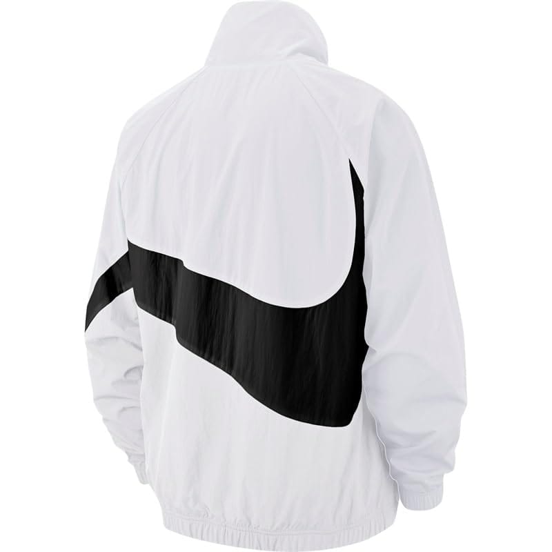 NIKE(ナイキ) メンズ ウーブン ジャケット ビッグスウッシュ ナイロン トップス HRB STMT ステイトメント スポーツウェア ストリート ホワイト/ブラック AR3133-100 国内正規品